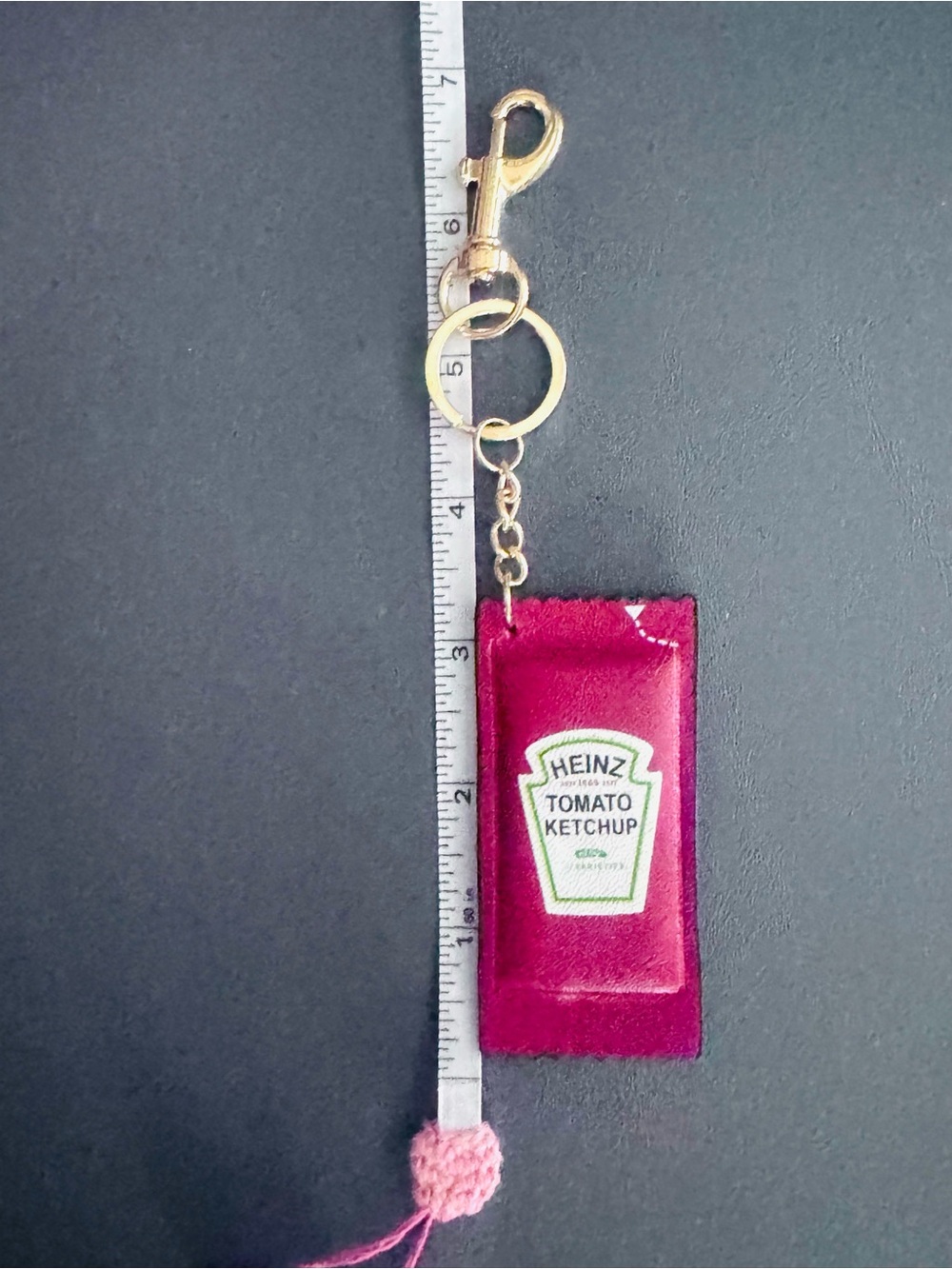 Heinz Tomato Ketchup Packet Bag Charm Keychain - Picture 5 of 6